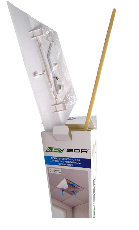 AIRVISOR air deflector for office ceiling vents